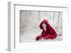 Little Red Riding Hood in Winter-Heike Willers-Framed Photographic Print