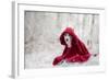 Little Red Riding Hood in Winter-Heike Willers-Framed Photographic Print