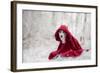 Little Red Riding Hood in Winter-Heike Willers-Framed Photographic Print