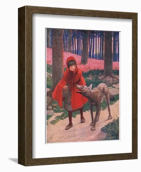 Little Red Riding Hood (Litho)-John Hassall-Framed Giclee Print