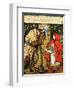 'Little Red Riding Hood', the Wolf Accosting Her in the Forest-Walter Crane-Framed Giclee Print