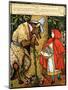 'Little Red Riding Hood', the Wolf Accosting Her in the Forest-Walter Crane-Mounted Giclee Print