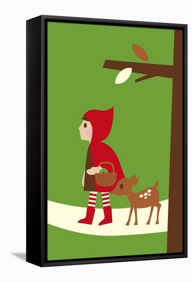 Little Red Riding Hood-Dicky Bird-Framed Stretched Canvas