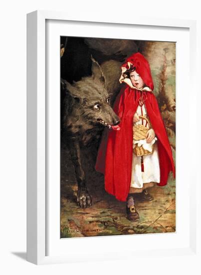 Little Red Riding Hood-Jessie Willcox-Smith-Framed Art Print