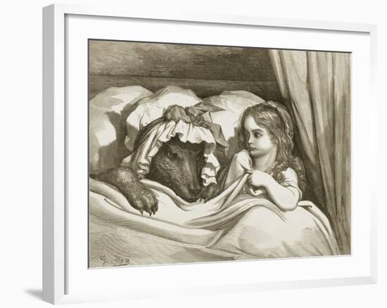 Little Red Riding Hood-Gustave Doré-Framed Giclee Print