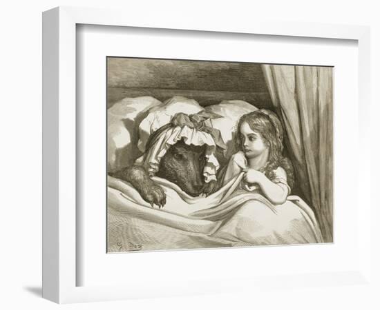 Little Red Riding Hood-Gustave Doré-Framed Giclee Print