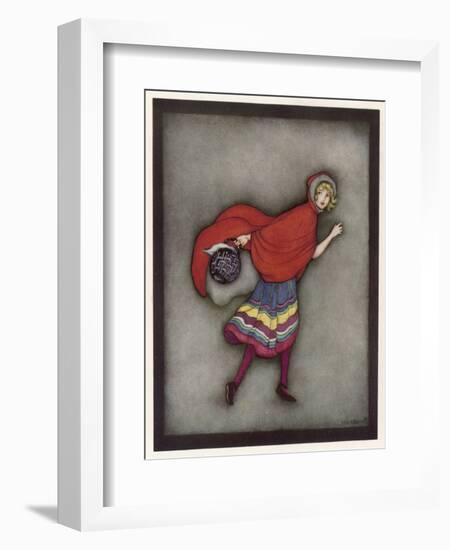 Little Red Riding Hood-Jennie Harbour-Framed Art Print