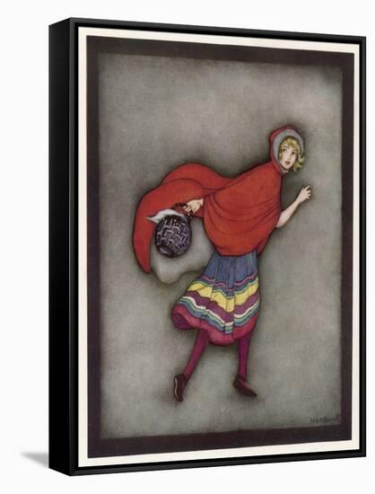 Little Red Riding Hood-Jennie Harbour-Framed Stretched Canvas