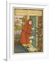 Little Red Riding Hood-Walter Crane-Framed Art Print