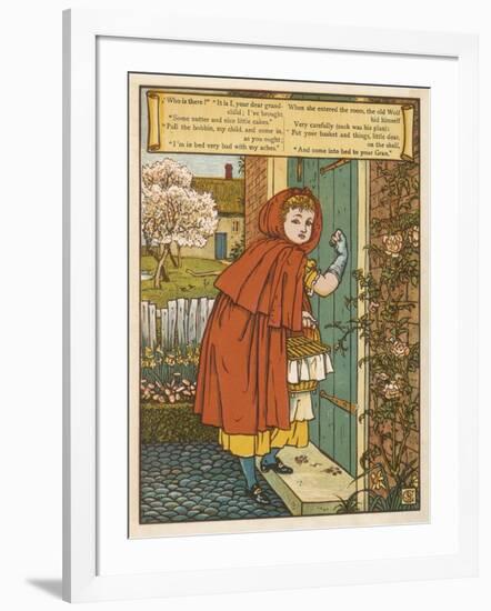 Little Red Riding Hood-Walter Crane-Framed Art Print