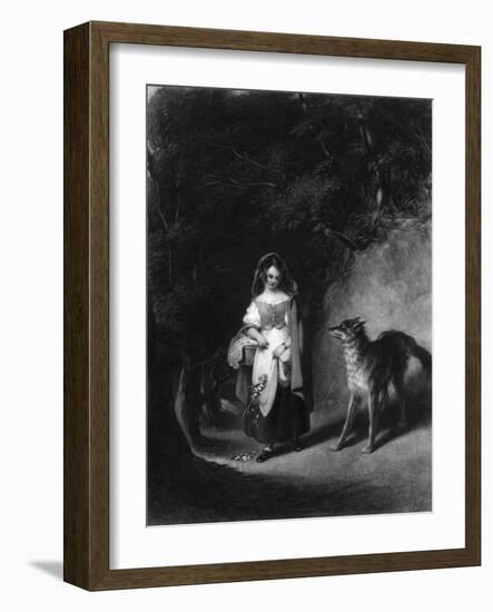 Little Red Riding Hood-JE Coombs-Framed Art Print