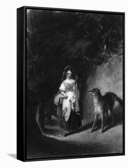 Little Red Riding Hood-JE Coombs-Framed Stretched Canvas