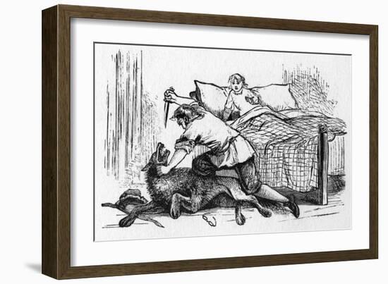 Little Red Riding Hood-null-Framed Art Print