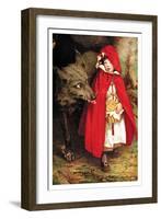 Little Red Riding Hood-Jessie Willcox-Smith-Framed Art Print