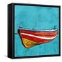 Little Red Rowboat-Ynon Mabat-Framed Stretched Canvas