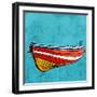 Little Red Rowboat-Ynon Mabat-Framed Art Print