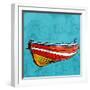 Little Red Rowboat-Ynon Mabat-Framed Art Print