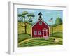 Little Red School House-Cheryl Bartley-Framed Giclee Print