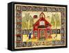 Little Red School House-Cheryl Bartley-Framed Stretched Canvas