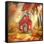 Little Red Schoolhouse-Joel Christopher Payne-Framed Stretched Canvas