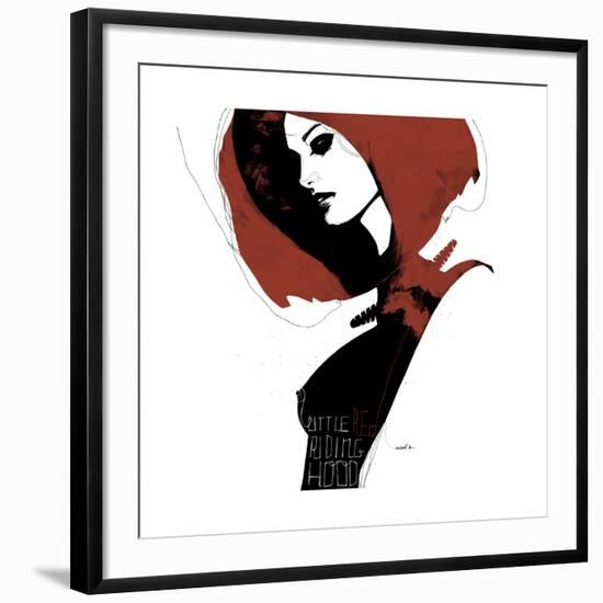 Little Red-Manuel Rebollo-Framed Art Print