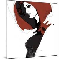 Little Red-Manuel Rebollo-Mounted Art Print