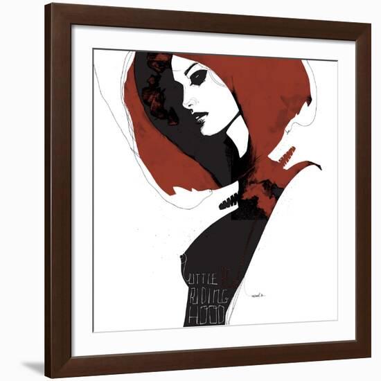 Little Red-Manuel Rebollo-Framed Art Print