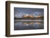 Little Redfish Lake at sunrise, Sawtooth Mountains, Idaho.-Alan Majchrowicz-Framed Photographic Print