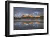 Little Redfish Lake at sunrise, Sawtooth Mountains, Idaho.-Alan Majchrowicz-Framed Photographic Print