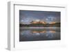 Little Redfish Lake at sunrise, Sawtooth Mountains, Idaho.-Alan Majchrowicz-Framed Photographic Print