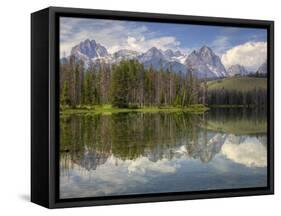 Little Redfish Lake, Sawtooth National Recreation Area, Idaho, USA-Jamie & Judy Wild-Framed Stretched Canvas