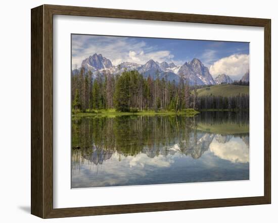 Little Redfish Lake, Sawtooth National Recreation Area, Idaho, USA-Jamie & Judy Wild-Framed Premium Photographic Print