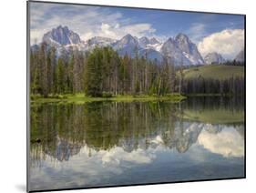 Little Redfish Lake, Sawtooth National Recreation Area, Idaho, USA-Jamie & Judy Wild-Mounted Premium Photographic Print