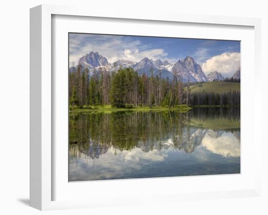 Little Redfish Lake, Sawtooth National Recreation Area, Idaho, USA-Jamie & Judy Wild-Framed Photographic Print