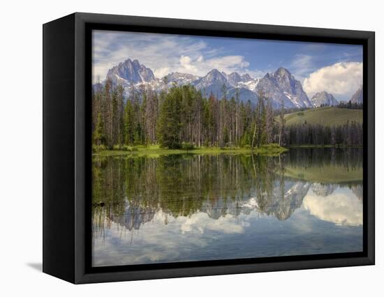 Little Redfish Lake, Sawtooth National Recreation Area, Idaho, USA-Jamie & Judy Wild-Framed Stretched Canvas