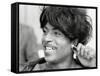 Little Richard Smiles-Associated Newspapers-Framed Stretched Canvas