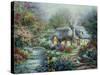 Little River Cottage-Nicky Boehme-Stretched Canvas