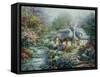 Little River Cottage-Nicky Boehme-Framed Stretched Canvas