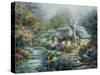 Little River Cottage-Nicky Boehme-Stretched Canvas