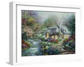 Little River Cottage-Nicky Boehme-Framed Premium Giclee Print