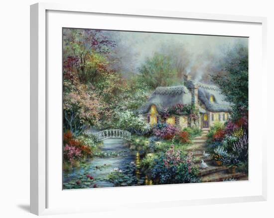 Little River Cottage-Nicky Boehme-Framed Giclee Print