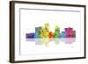 Little Rock Arkansas Skyline 1-Marlene Watson-Framed Giclee Print