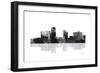 Little Rock Arkansas Skyline BG 1-Marlene Watson-Framed Giclee Print