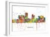 Little Rock Arkansas Skyline MCLR 1-Marlene Watson-Framed Giclee Print