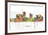 Little Rock Arkansas Skyline MCLR 1-Marlene Watson-Framed Giclee Print