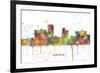 Little Rock Arkansas Skyline MCLR 1-Marlene Watson-Framed Giclee Print