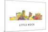 Little Rock Arkansas Skyline-Marlene Watson-Mounted Giclee Print