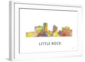 Little Rock Arkansas Skyline-Marlene Watson-Framed Giclee Print