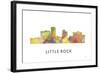 Little Rock Arkansas Skyline-Marlene Watson-Framed Giclee Print