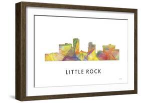 Little Rock Arkansas Skyline-Marlene Watson-Framed Giclee Print